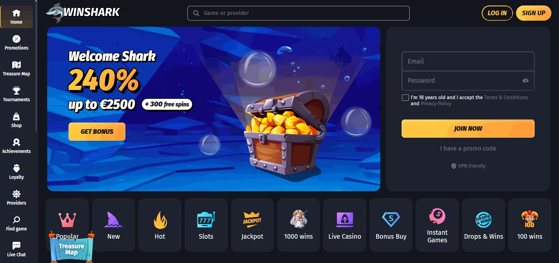 Winshark New Online Casino